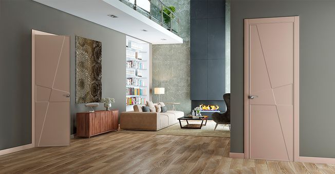 Vidaus durys iš medienos karkaso ir MDF plokštės LX422