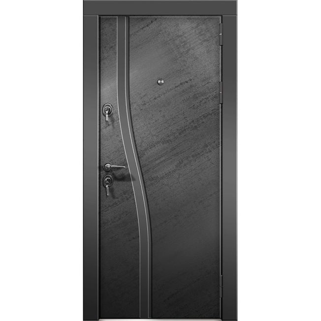 Įėjimo / ,,šarvo“ durys, išorinės panelės plastikas. Modelis 211